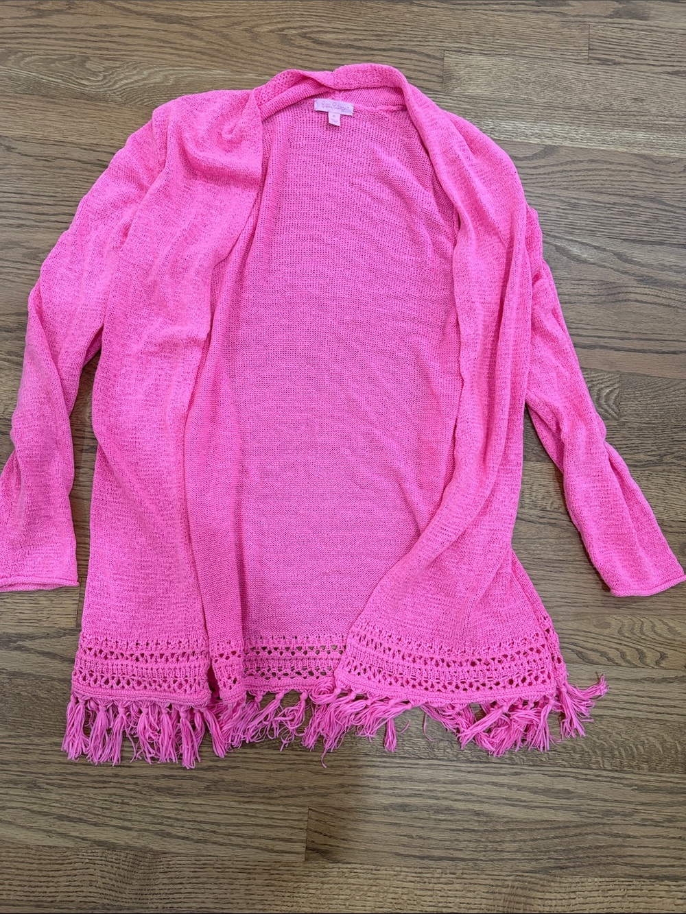 Lilly Pulitzer Fringe Cardigan XL